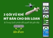 3 gói vũ khí 5 tỉ USD Mỹ bán cho Đài Loan gần đây