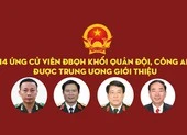 14 tướng lĩnh quân đội, công an được giới thiệu ứng cử ĐBQH
