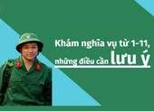 Infographic: Khám sức khỏe nghĩa vụ từ 1-11, những điều cần lưu ý