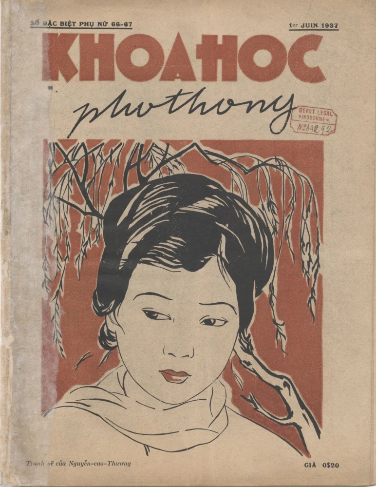 Tạp chí Khoa học phổ thông số đặc biệt về phụ nữ. Ảnh: TRẦN ĐÌNH BA chụp file báo