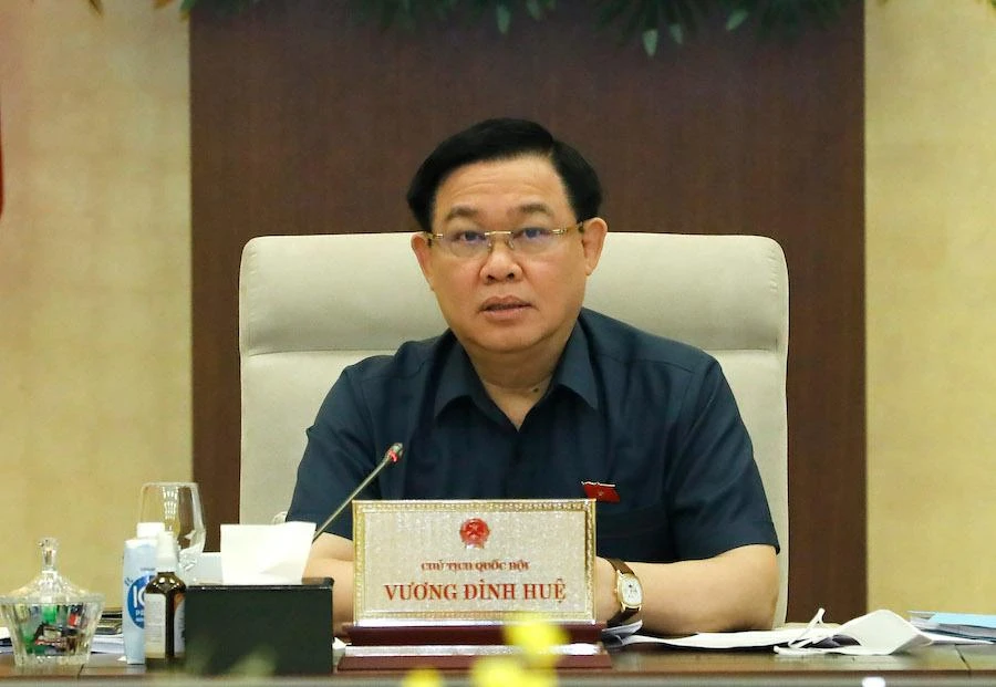 Chủ tịch Quốc hội Vương Đình Huệ. Ảnh: LAM HIỀN