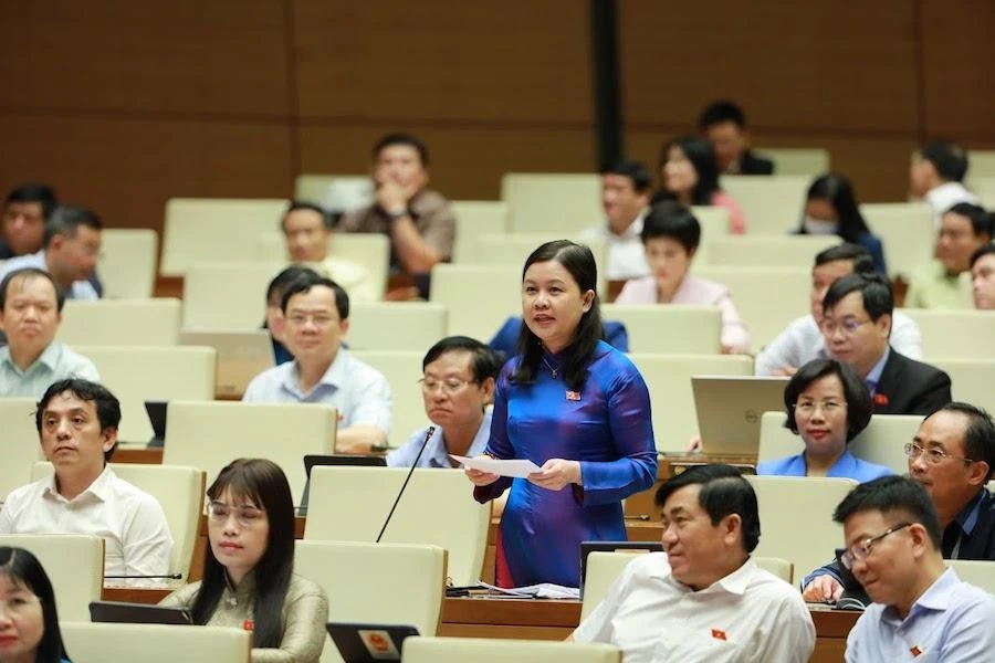 ĐB Nguyễn Phương Thuỷ (Hà Nội). Ảnh: HOÀNG HẢI