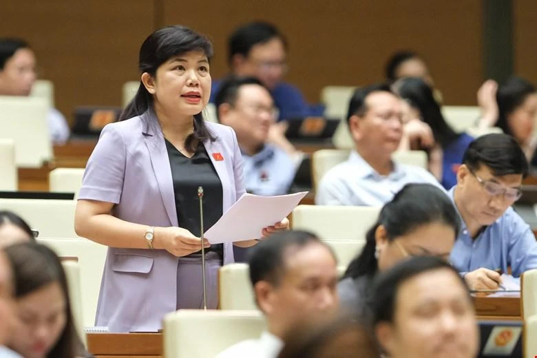 ĐB Nguyễn Thị Thu Hà (Quảng Ninh). Ảnh; QH