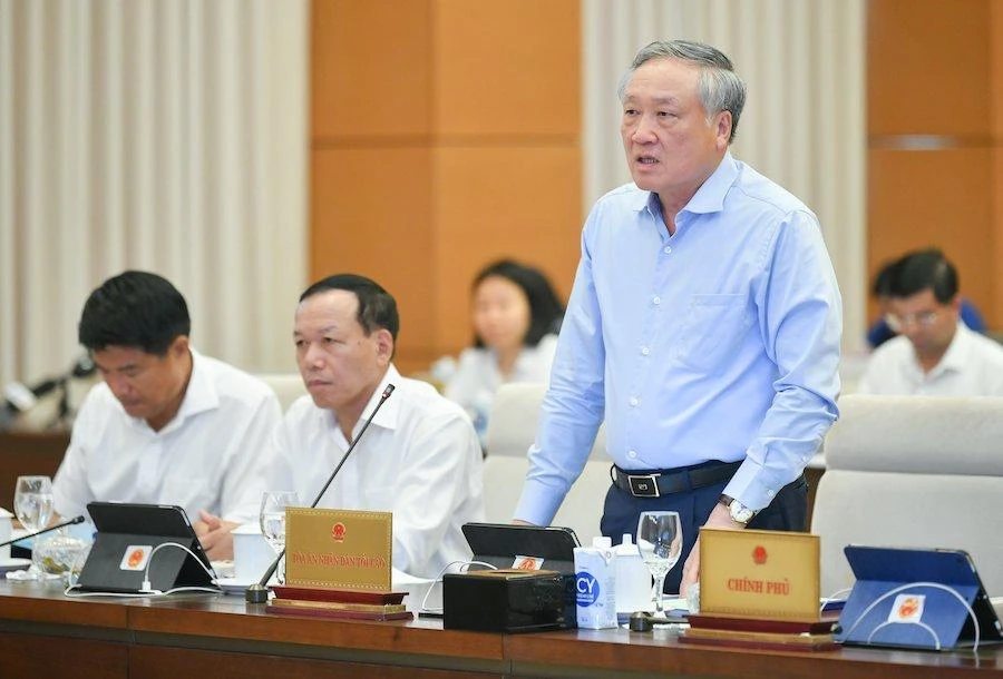 Chánh án TAND Tối cao Nguyễn Hoà Bình. Ảnh: PHẠM THÀNH