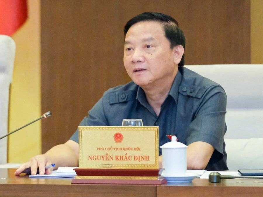 Phó Chủ tịch Quốc hội Nguyễn Khắc Định. Ảnh: PHẠM THẮNG