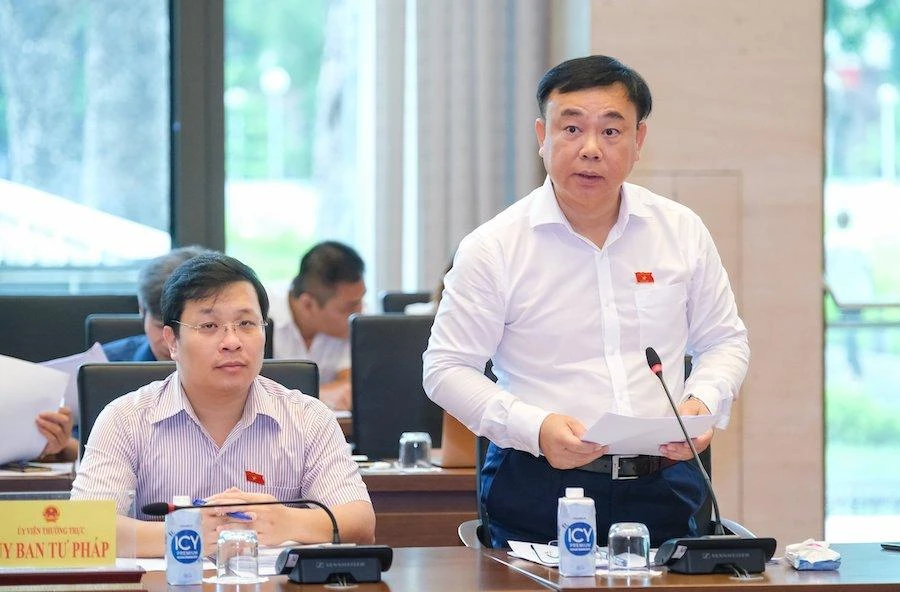 Thường trực Uỷ ban Tư pháp Nguyễn Công Long. Ảnh: PHẠM THÀNH