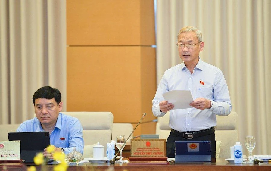 Chủ nhiệm Uỷ ban Tài chính, Ngân sách Nguyễn Phú Cường. Ảnh: NGHĨA ĐỨC