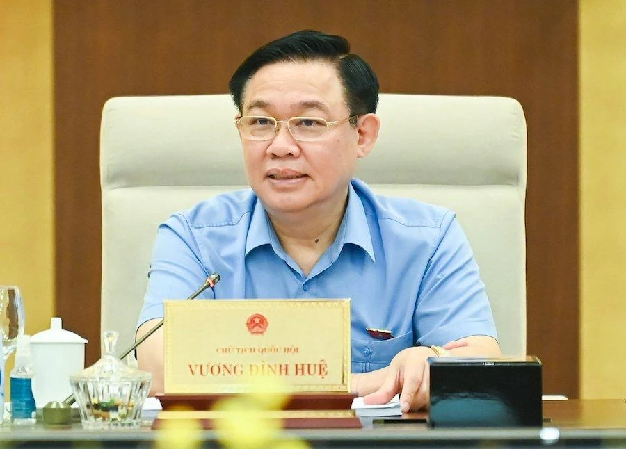 Chủ tịch Quốc hội Vương Đình Huệ. Ảnh: PHẠM THẮNG Chủ tịch Quốc hội Vương Đình Huệ. Ảnh: PHẠM THẮNG