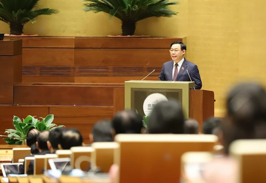 Chủ tịch QH Vương Đình Huệ. Ảnh: HOÀNG HẢI