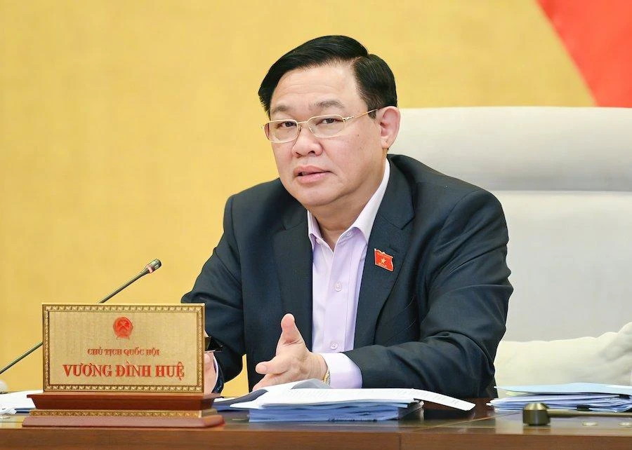 Chủ tịch Quốc hội Vương Đình Huệ. Ảnh: PHẠM THẮNG Chủ tịch Quốc hội Vương Đình Huệ. Ảnh: PHẠM THẮNG