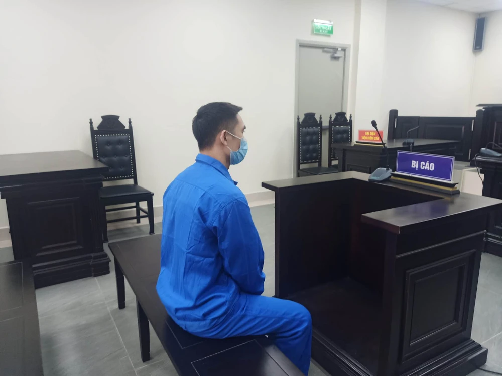 Bị cáo Nguyễn Đức Bắc tại phiên toà sáng 28-2.