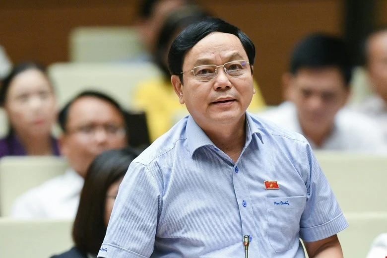 Đại biểu Hoàng Đức Thắng (Quảng Trị). Ảnh: PHẠM THẮNG