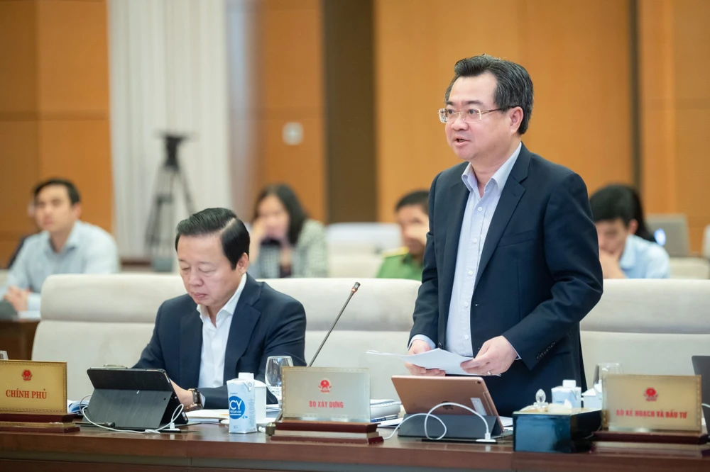 Bộ trưởng Xây dựng Nguyễn Thanh Nghị. Ảnh: PHẠM THẮNG