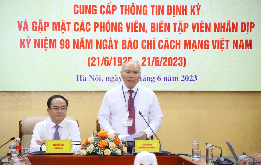 Chánh văn phòng, người phát ngôn Bộ Nội vụ Vũ Đăng Minh. Ảnh: CTV Chánh văn phòng, người phát ngôn Bộ Nội vụ Vũ Đăng Minh. Ảnh: CTV