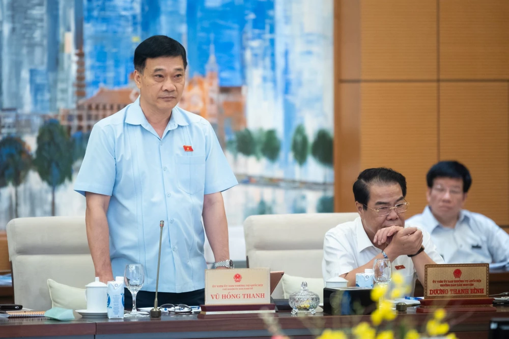 Chủ nhiệm Ủy ban Kinh tế Vũ Hồng Thanh. Ảnh: PHẠM THẮNG