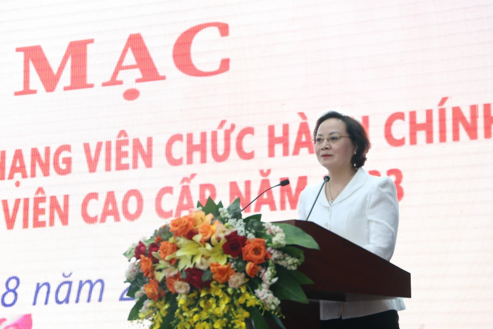 Bộ trưởng Nội vụ Phạm Thị Thanh Trà