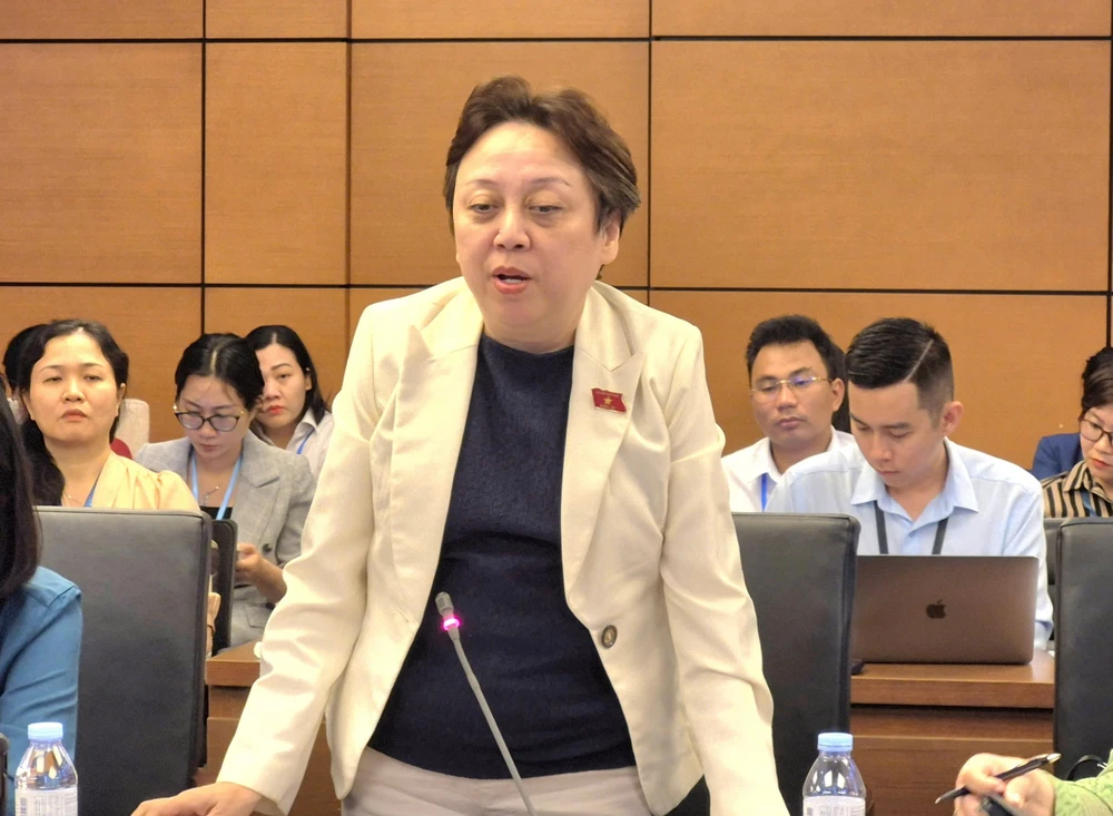 Đại biểu Phạm Khánh Phong Lan (Đoàn TP.HCM). Ảnh: A.HIỀN