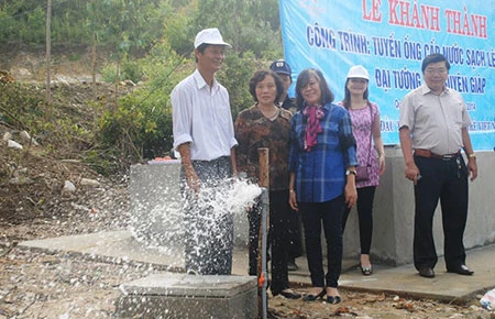 Đưa nước sạch lên khu mộ Đại tướng Võ Nguyên Giáp ảnh 1