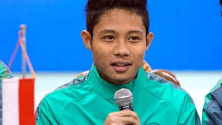 Evan Dimas hồi hộp chờ tái đấu Công Phượng. Ảnh: Thanh Hà.