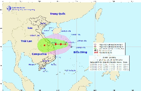 Áp thấp nhiệt đới trên biển Đông có khả năng mạnh lên thành bão ảnh 1 Áp thấp nhiệt đới trên biển Đông có khả năng mạnh lên thành bão ảnh 1