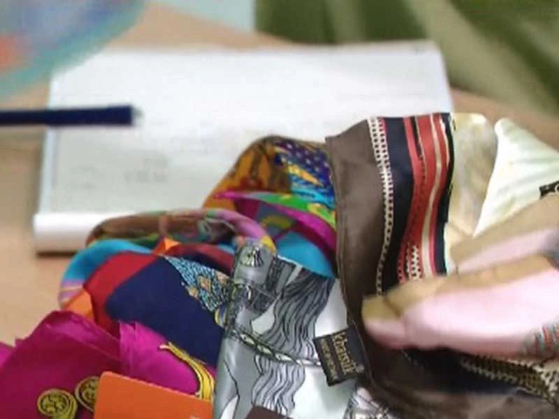 Khăn Khaisilk có mẫu không có thành phần lụa ảnh 2