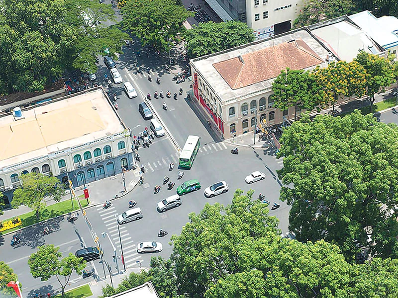 Vị trí cửa thành Gia Định (1836-1859) ngày nay là đường Đinh Tiên Hoàng, quận 1. (Nguồn: Wikipedia) Vị trí cửa thành Gia Định (1836-1859) ngày nay là đường Đinh Tiên Hoàng, quận 1. (Nguồn: Wikipedia)