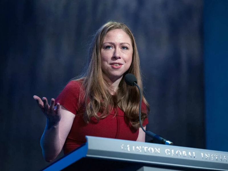 Cô Chelsea Clinton, con gái duy nhất của hai vợ chồng cựu Tổng thống Bill Clinton. Ảnh: GETTY.