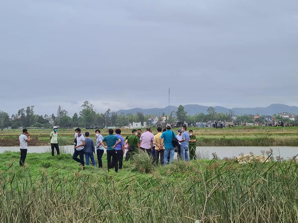 Hiện trường nơi người dân phát hiện thi thể ông Xược. Ảnh: TN