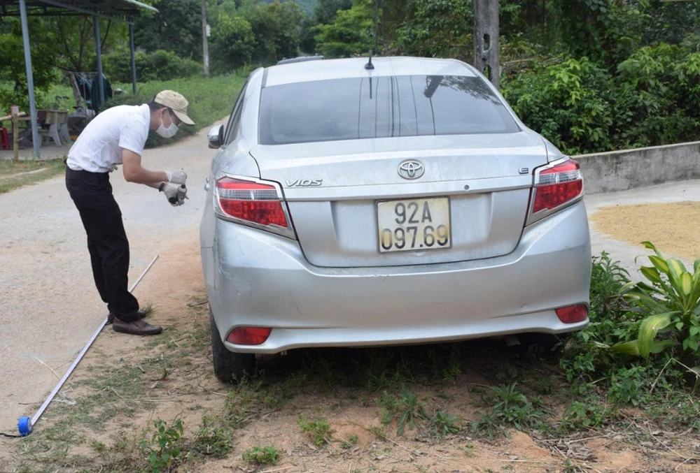 Na đã trộm chiếc ô tô của mình tại nhà ông L. Ảnh: CA