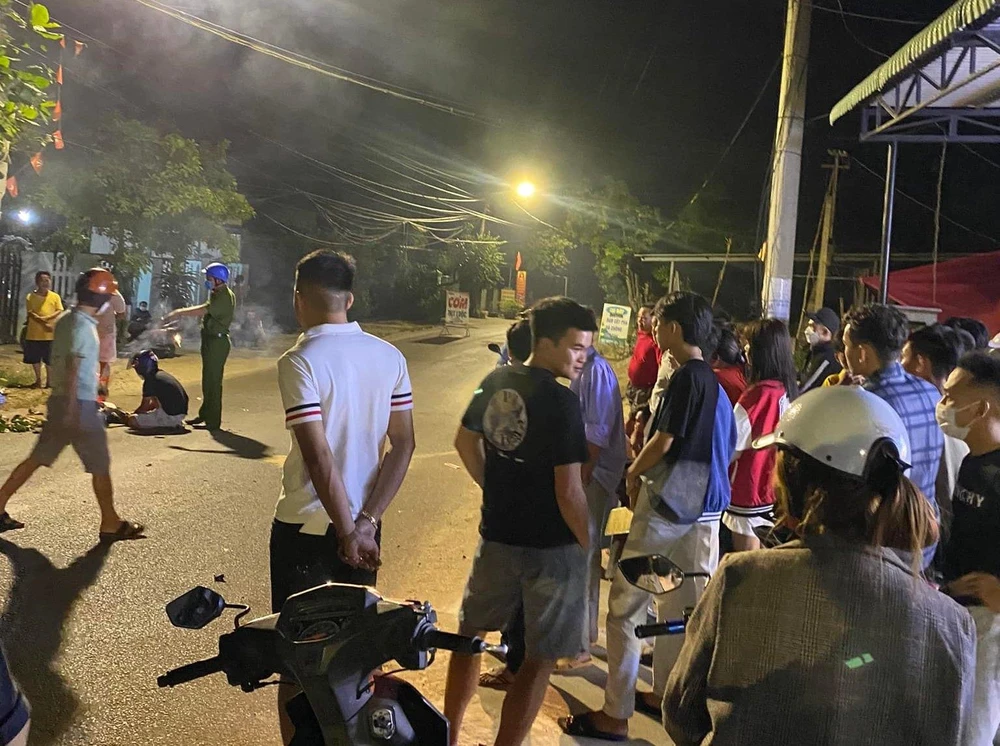 Hiện trường vụ tai nạn. Ảnh: CTV