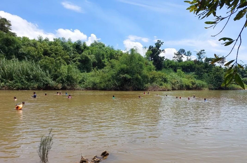 Khu vực hai cha con ông Nhân gặp nạn. Ảnh: TN