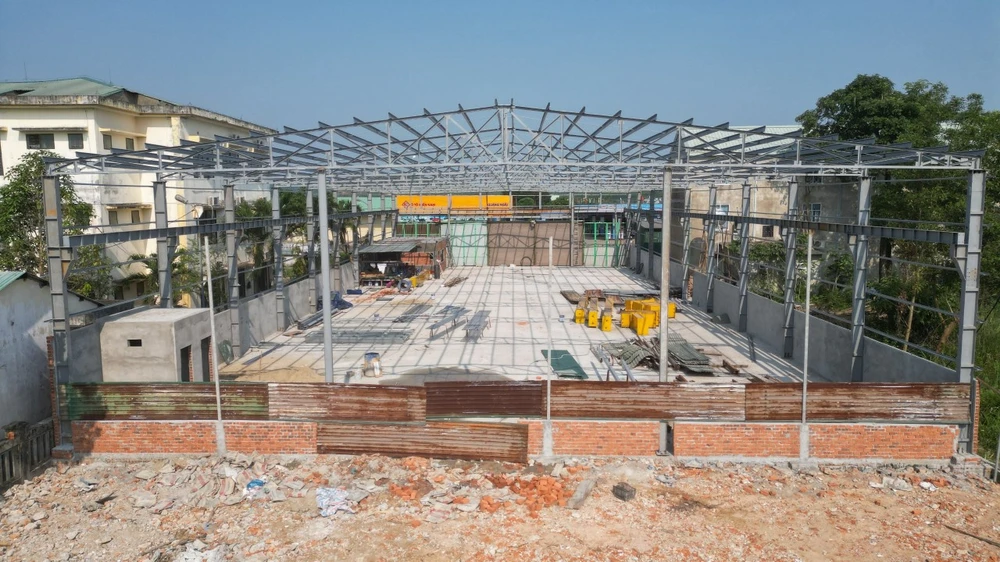 Công trình nhà xưởng Công ty Tứ Hưng. Ảnh: TN