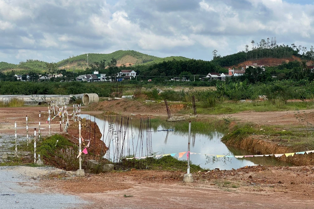 Một góc dự án Khu dân cư phía Bắc TP Quảng Ngãi. Ảnh: TN
