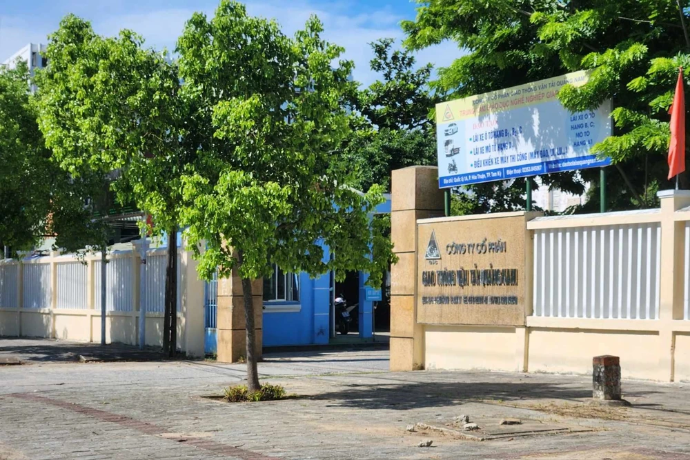 Giám đốc và 2 phó giám đốc bị bắt, trung tâm dạy lái xe ở Quảng Nam có giám đốc mới. Ảnh: TN