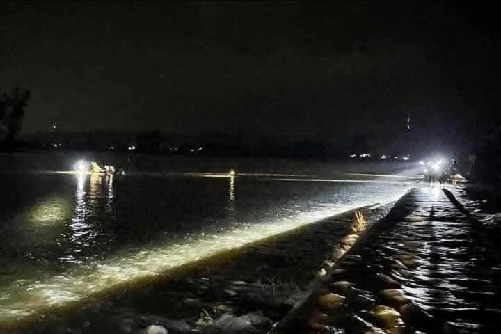 Hiện trường vụ nơi xảy ra vụ việc 2 học sinh lớp 4 đuối nước. Ảnh: TN