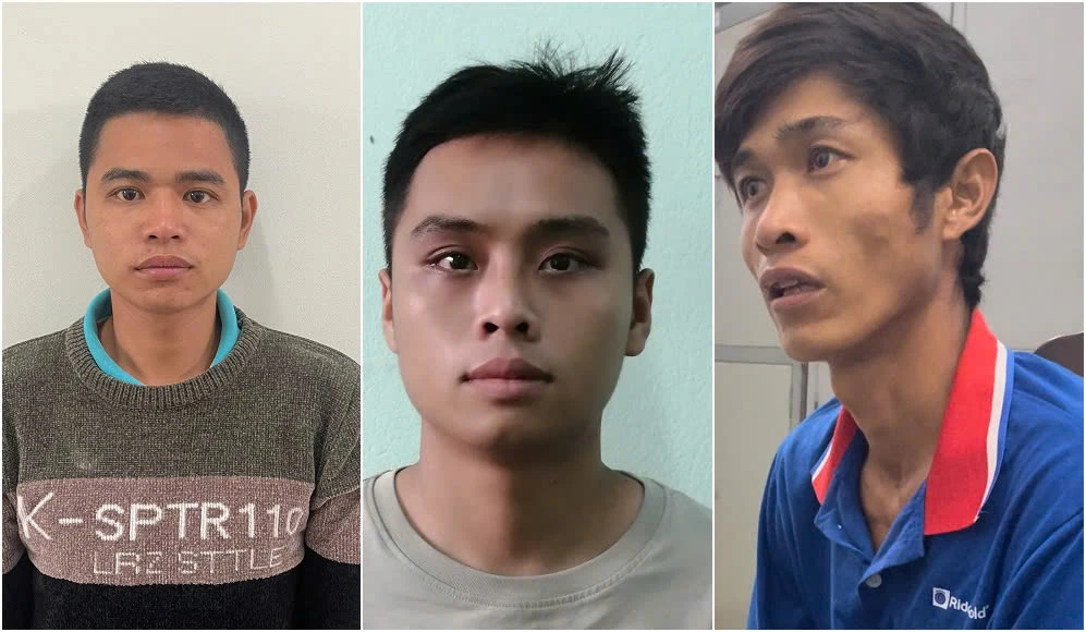 Cường (bên trái) là người cầm đầu đường dây mua bán ma túy dưới vỏ bọc tài xế taxi. Ảnh: TN