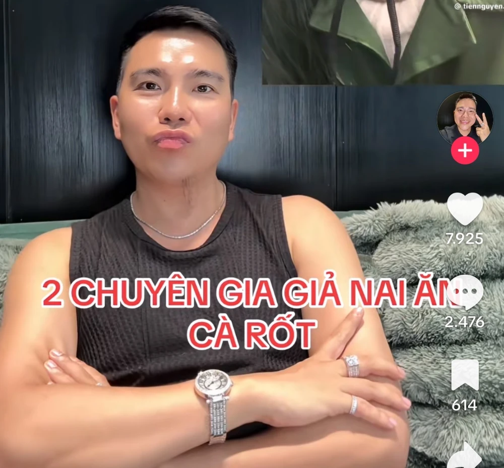 Dưỡng Dướng Dường công kích, đá xoáy hoa hậu Thuỳ Tiên. Ảnh: TN