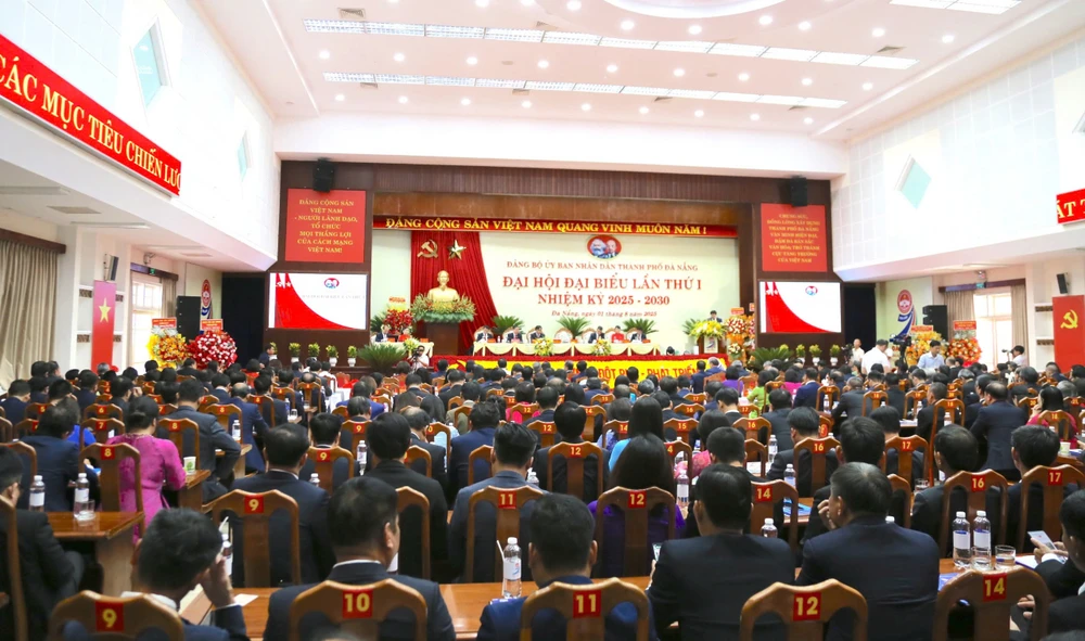 Quang cảnh Đại hội Đại biểu Đảng bộ UBND TP Đà Nẵng. Ảnh: TN
