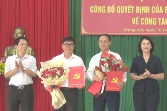 Tỉnh Đắk Nông điều động, bổ nhiệm cán bộ