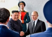 Ông Kim Jong-un gửi điện chúc mừng đến ông Putin