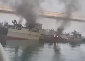 Video: Tàu Iran hỏng nặng khi trúng tên lửa của chính Iran