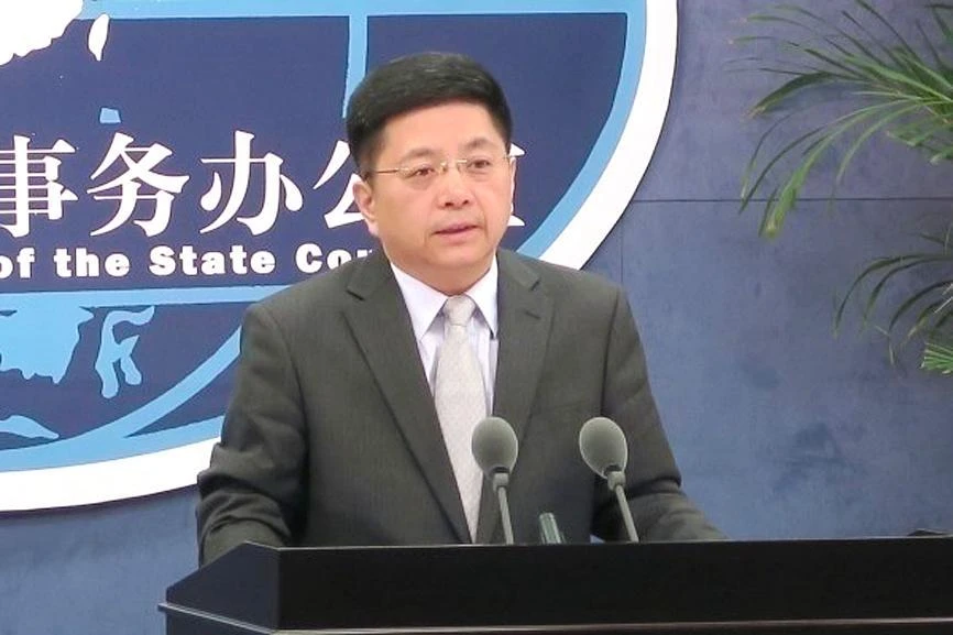 Ông Mã Hiểu Quang, phát ngôn viên Văn phòng Đài Loan sự vụ thuộc Quốc vụ viện Trung Quốc. Ảnh: CNA