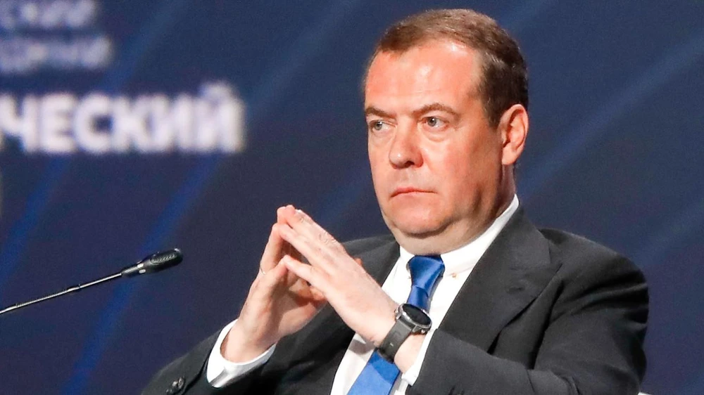 Cựu Tổng thống Nga Dmitry Medvedev. Ảnh: THE MOSCOW TIMES