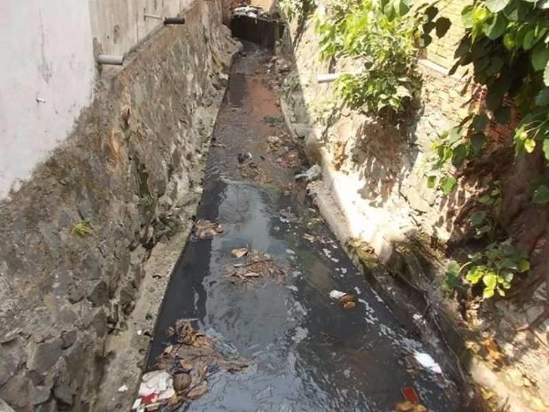 Hướng thoát nước chính ra kênh A41 