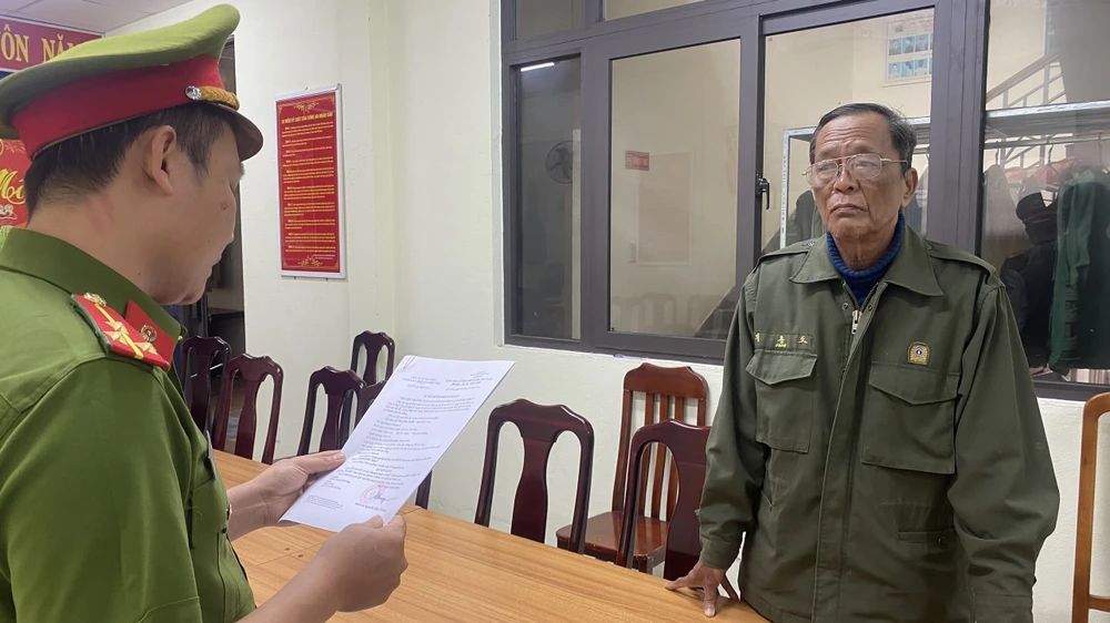 Ông Lê Thanh Châu, nguyên là Phó Chủ tịch UBND phường Hòa Khánh (cũ) từ năm 2000 đến 2004.Ảnh: CA