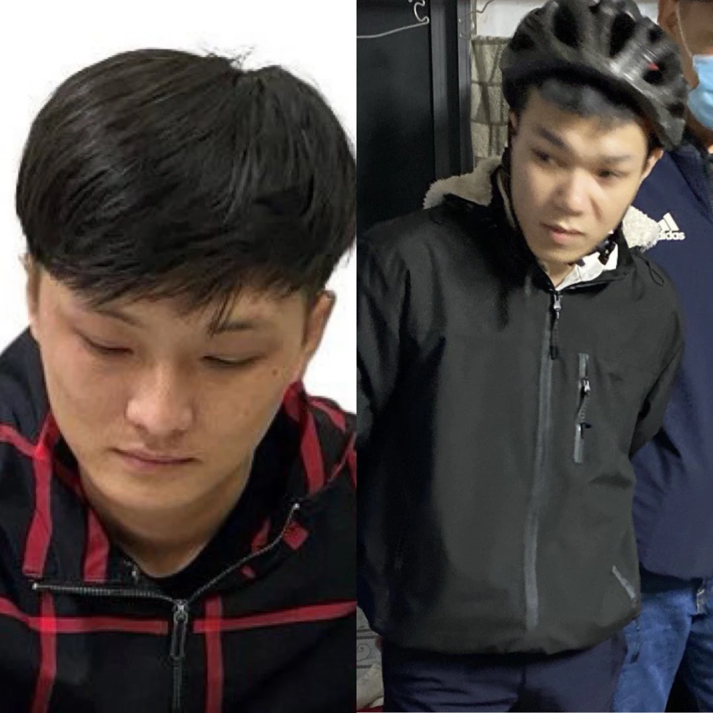 2 đối tượng Lê Văn Bình và Trương Đình Kiệt bị bắt giữ.Ảnh: CA