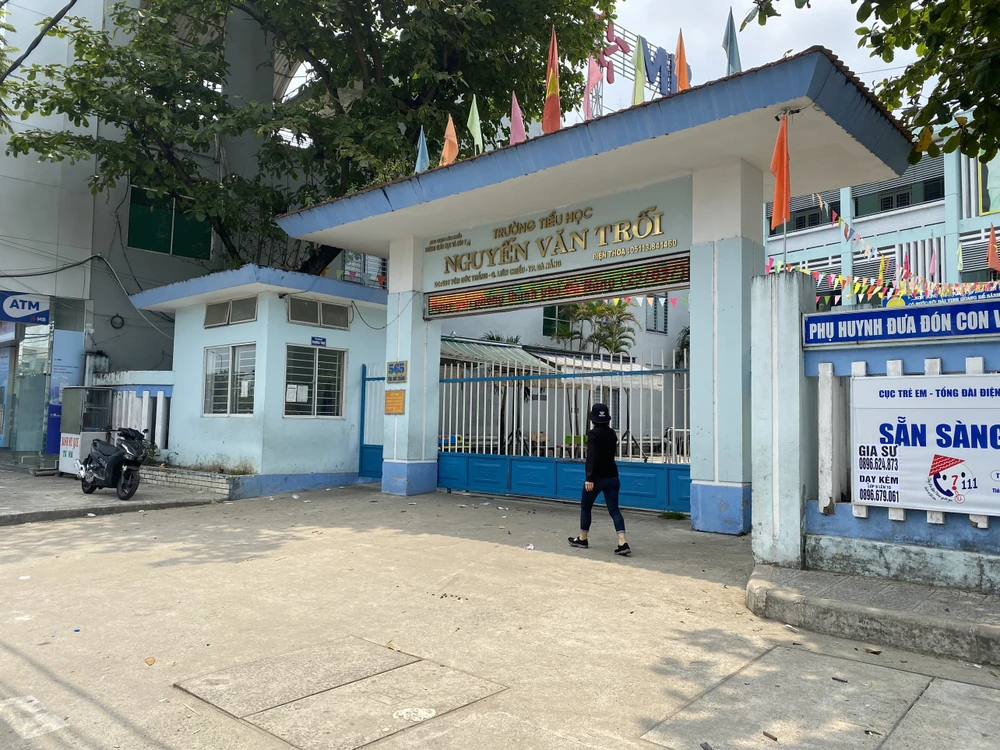 Trường Tiểu học Nguyễn Văn Trỗi, phường Hòa Khánh Nam, quận Liên Chiểu. Ảnh: NGÔ QUANG