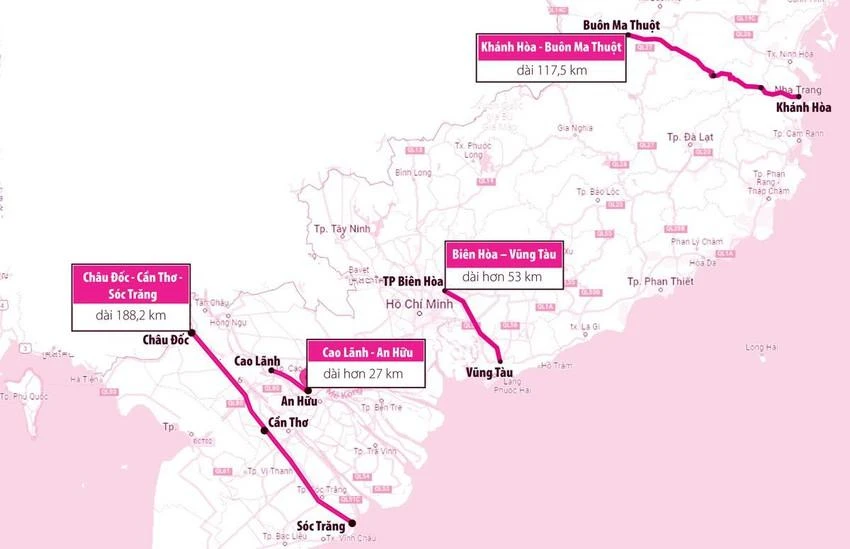 Ba dự án đường bộ cao tốc phía Nam sẽ được Quốc hội cho ý kiến vào kỳ họp tháng 5 tới đây. Ảnh: H.TRANG