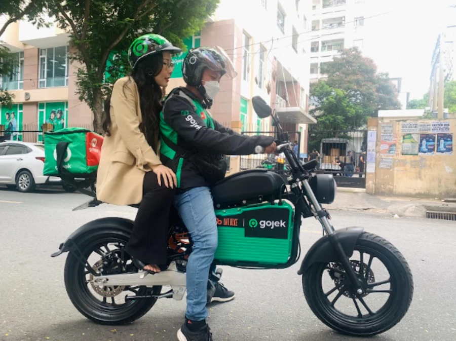 Mẫu xe điện được Gojek sử dụng.