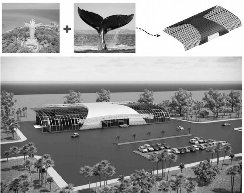 Phối cảnh nhà ga hành khách sân bay Đất Đỏ.